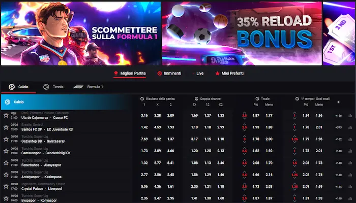 MyStake Casino Italy sport